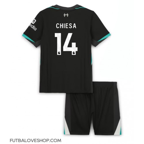 Dres Liverpool Federico Chiesa #14 Preč pre deti 2024-25 Krátky Rukáv (+ trenírky)